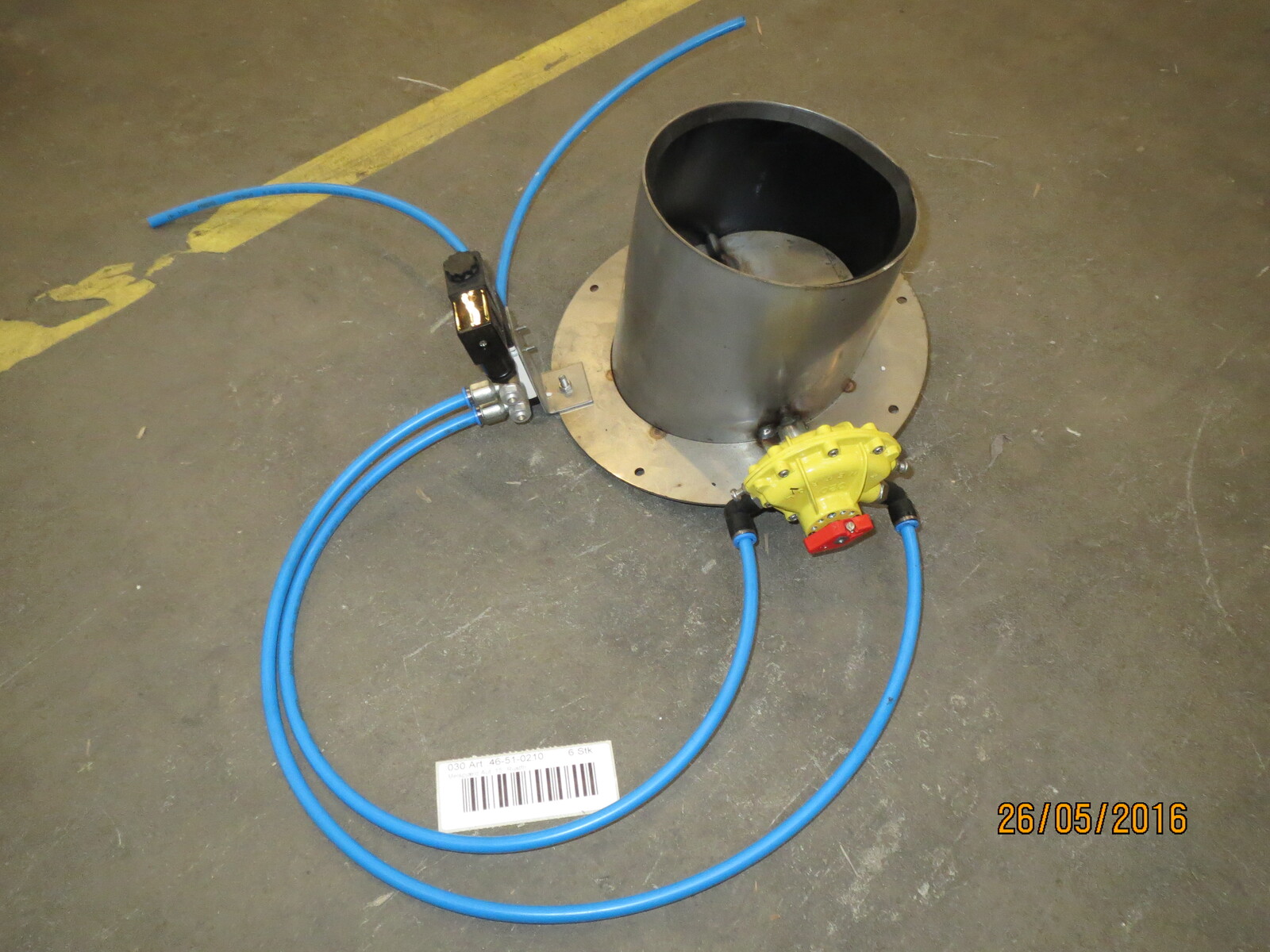 Meal inlet aut. 15deg SST f/mixing tank